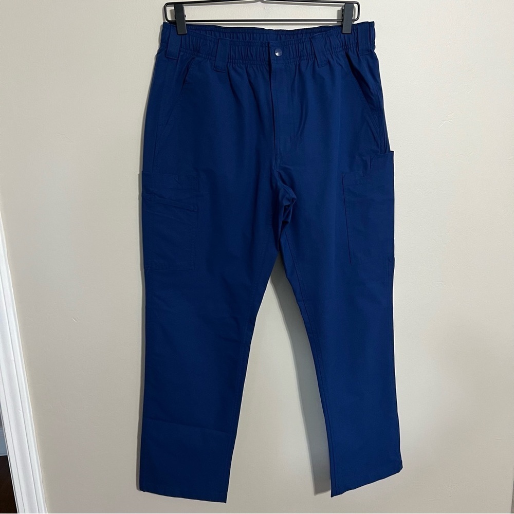 Carhartt Force Essentials Straight Leg Scrub Pants Blue size Medium Short